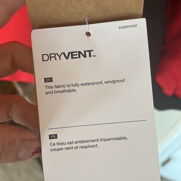 Brand New The North Face Inclination Jacket Red & Black Zippered Hooded Dryvent - Picture 10 of 16